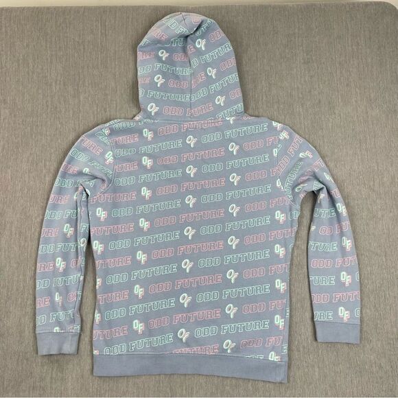Zumies ODD FUTURE All Over Print Dusty Blue Hoodie Women’s Size Medium - Picture 8 of 10